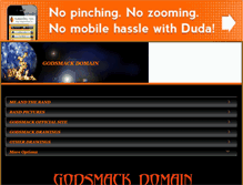 Tablet Screenshot of godsmackdomain.com